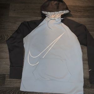 Blue and Grey Nike Hoodie